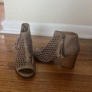 Open toe mesh bootie